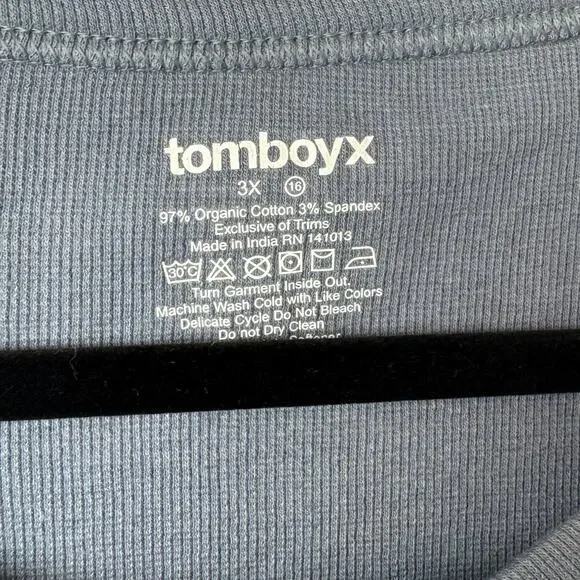 Tomboyx Cozy Luxe Bra Top - Blue Size 3X - Picture 2 of 5